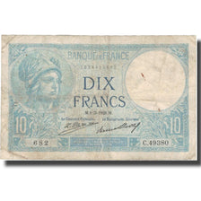 Frankrijk, 10 Francs, Minerve, 1928, 1928-03-01, TB, Fayette:6.13, KM:73d