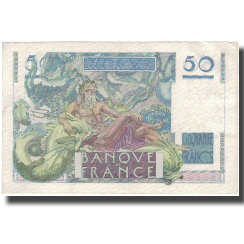 France, 50 Francs, Le Verrier, 1947, 1947-03-20, AU(50-53), Fayette:20.7