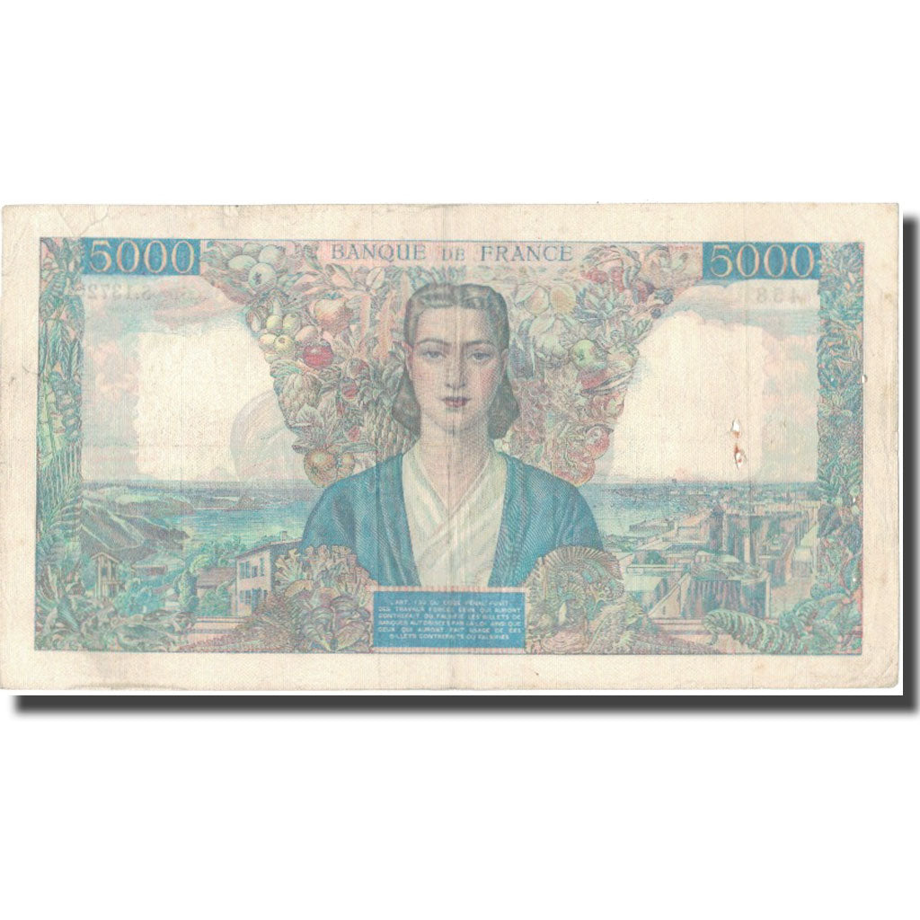 France, 5000 Francs, Empire Français, 1945, 1945-09-27, EF(40-45)