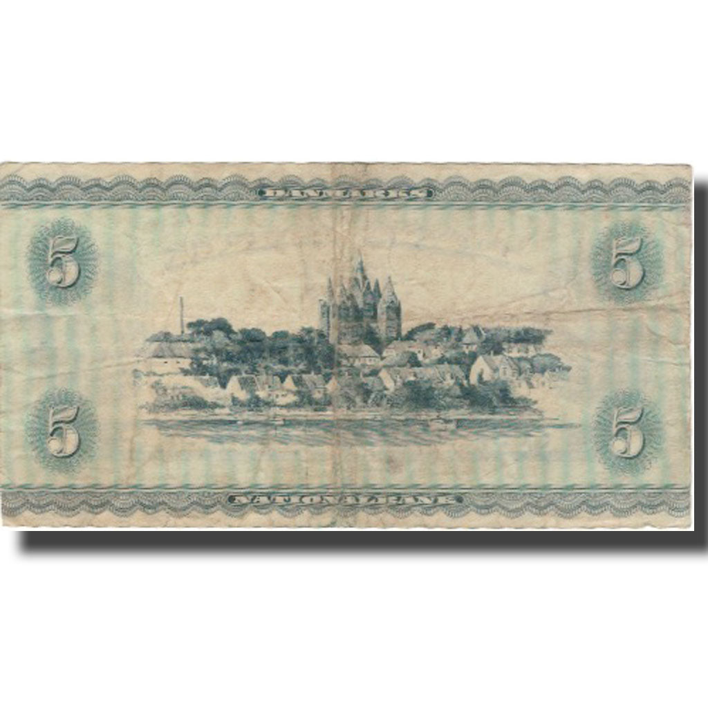 Banknote, Denmark, 5 Kroner, Undated (1952), KM:42d, VF(30-35)