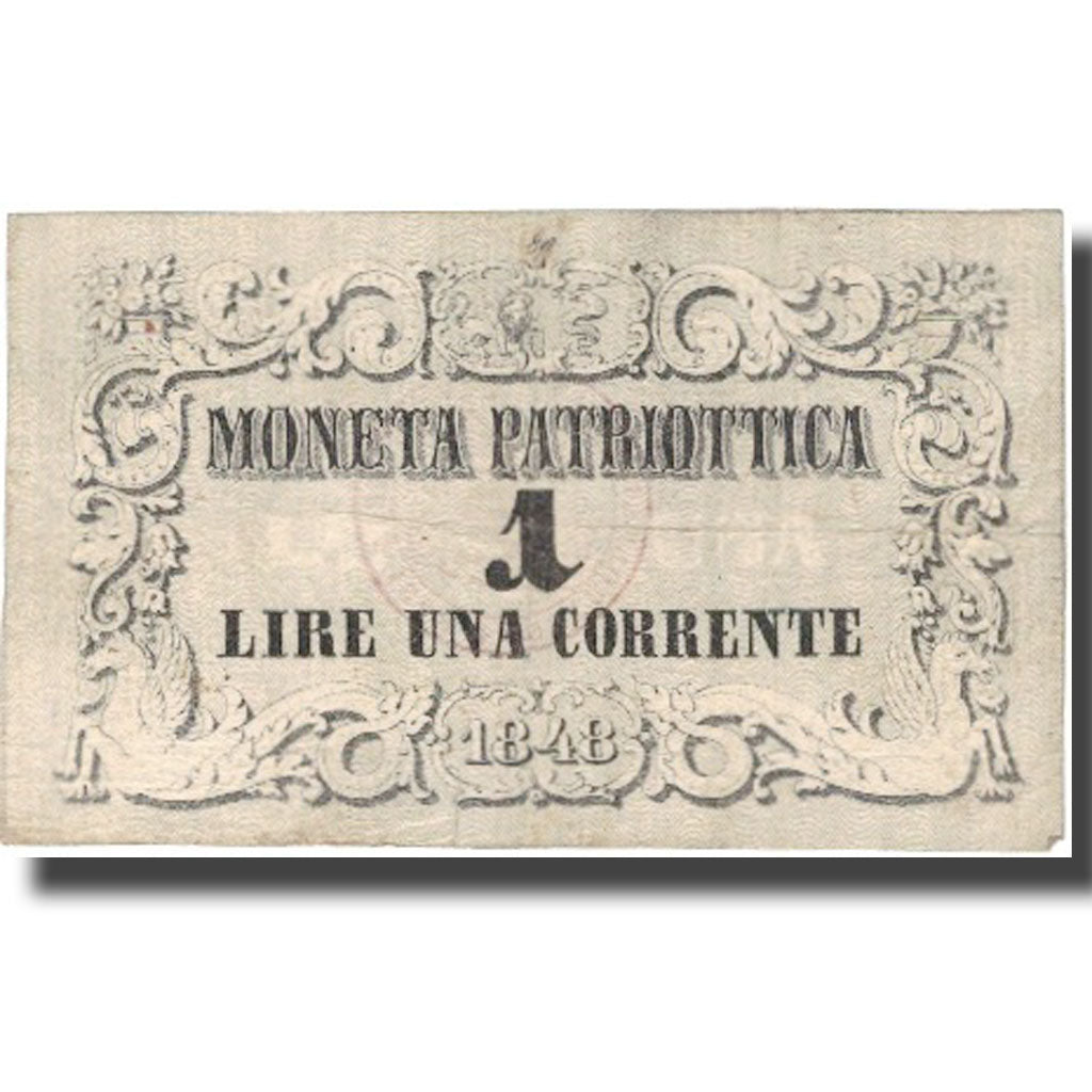 Banknote, ITALIAN STATES, 1 Lira, 1848, 1848, KM:S185, EF(40-45)