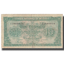 Billete, 10 Francs-2 Belgas, 1948, Bélgica, 1948-02-01, KM:122, RC+