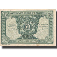 Billete, 50 Cents, Undated (1942), INDOCHINA FRANCESA, KM:91a, BC