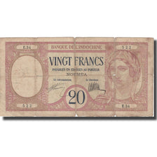 Billet, Nouvelle-Calédonie, 20 Francs, Undated (1929), KM:37a, B+
