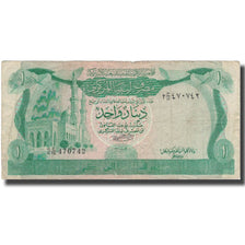 Biljet, Libië, 1 Dinar, undated (1981), KM:44a, TB