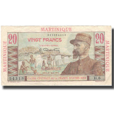 Martinique, 20 Francs, Undated (1947-49), VF(30-35), KM:29