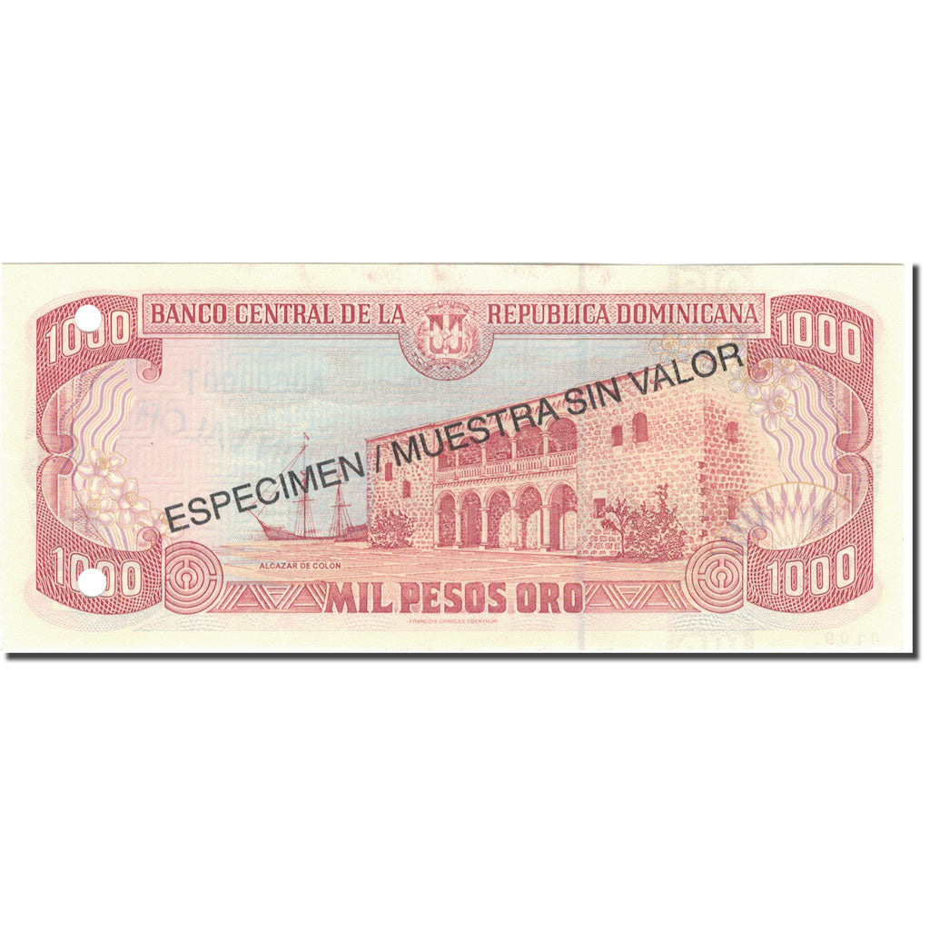Billet, Dominican Republic, 1000 Pesos Oro, 1996, 1996, Specimen, KM:158s1, SPL