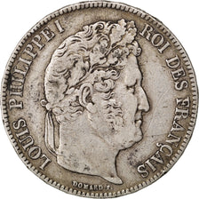 Coin, France, Louis-Philippe, 5 Francs, 1836, Paris, VF(20-25), Silver
