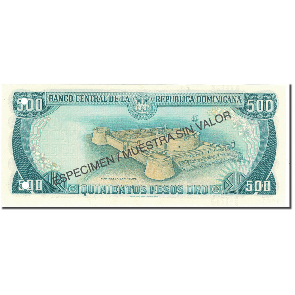 Banknote, Dominican Republic, 500 Pesos Oro, 1996, 1996, Specimen, KM:157s1