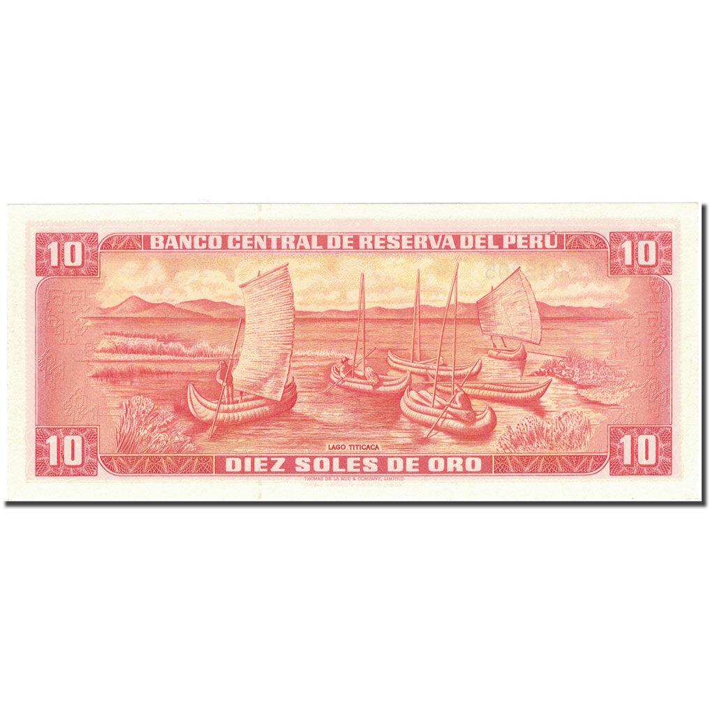 Billete, 10 Soles De Oro, 1974, Perú, 1974-05-16, KM:100c, SC+