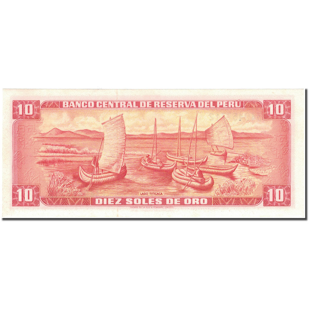 Banknote, Peru, 10 Soles De Oro, 1973, 1973-05-24, KM:100c, UNC(64)