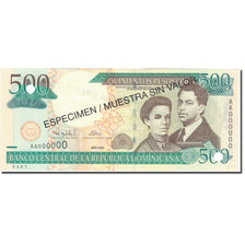 Nota, República Dominicana, 500 Pesos Oro, 2000, 2000, Espécime, KM:162s
