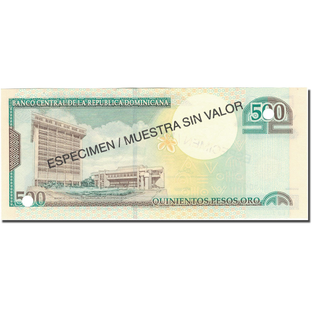 Banknote, Dominican Republic, 500 Pesos Oro, 2000, 2000, Specimen, KM:162s