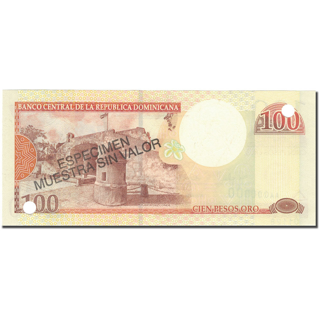 Banknote, Dominican Republic, 100 Pesos Oro, 2000, 2000, Specimen, KM:167s1