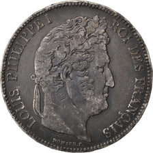 FRANCE, Louis-Philippe, 5 Francs, 1836, Bordeaux, KM #749.7, VF(20-25), Silver,.
