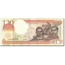 Billete, 100 Pesos Oro, 2000, República Dominicana, 2000, Specimen, KM:167s1