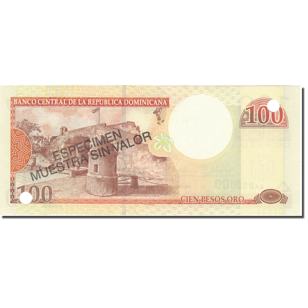 Banknote, Dominican Republic, 100 Pesos Oro, 2000, 2000, Specimen, KM:167s1