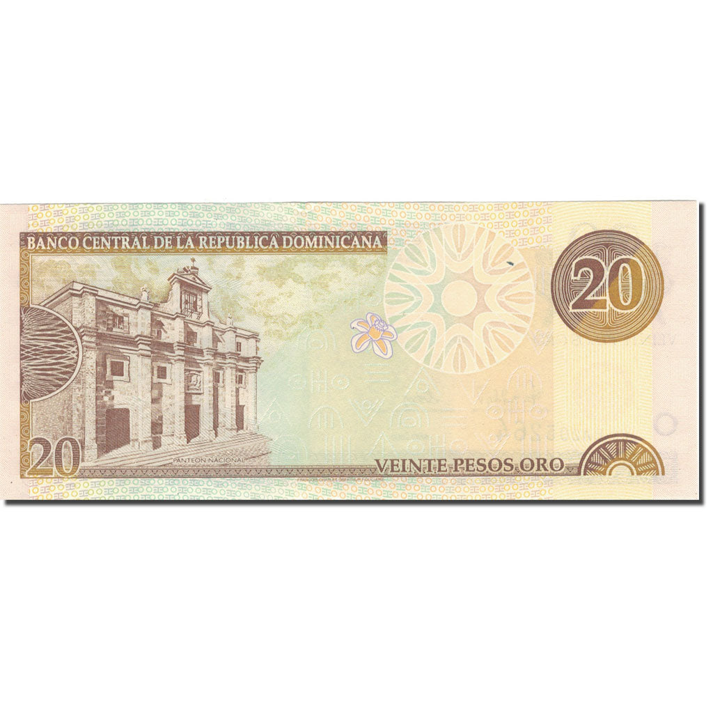 Banknote, Dominican Republic, 20 Pesos Oro, 2000, 2000, KM:166a, UNC(63)