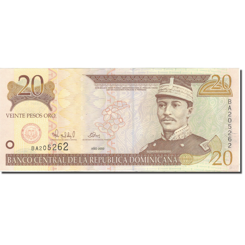 Banknote, Dominican Republic, 20 Pesos Oro, 2000, 2000, KM:166a, UNC(63)