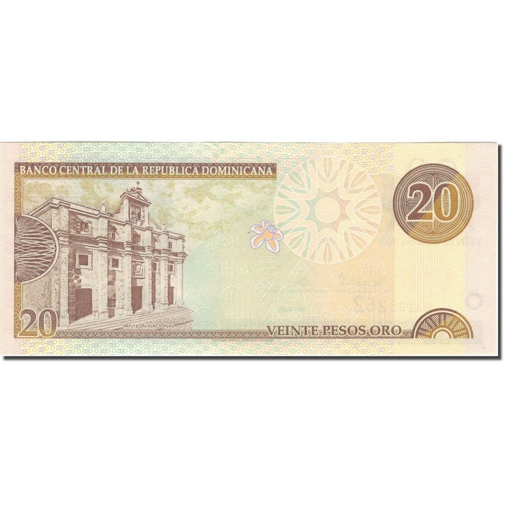 Banknote, Dominican Republic, 20 Pesos Oro, 2000, 2000, KM:166a, UNC(63)