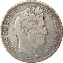 Louis Philippe I, 5 Francs tête laurée