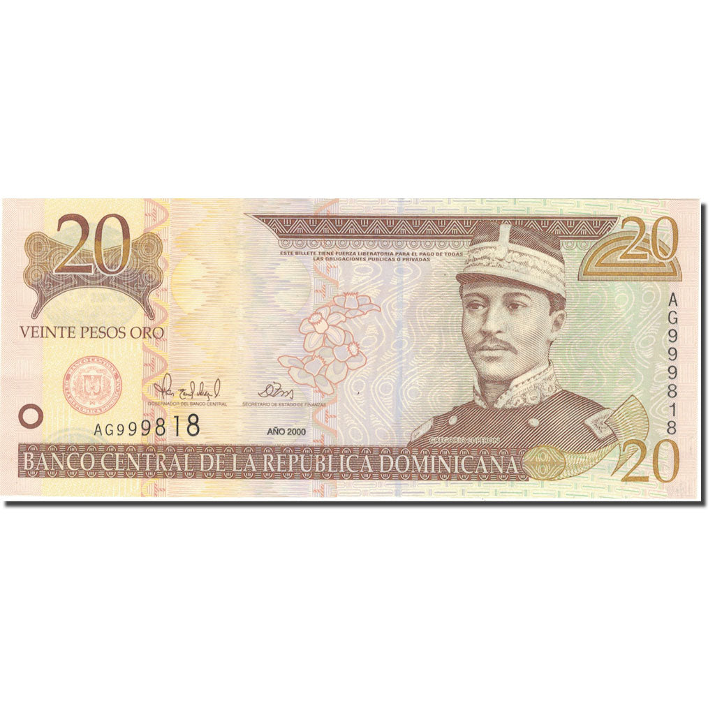 Banknote, Dominican Republic, 20 Pesos Oro, 2000, 2000, KM:166a, UNC(63)
