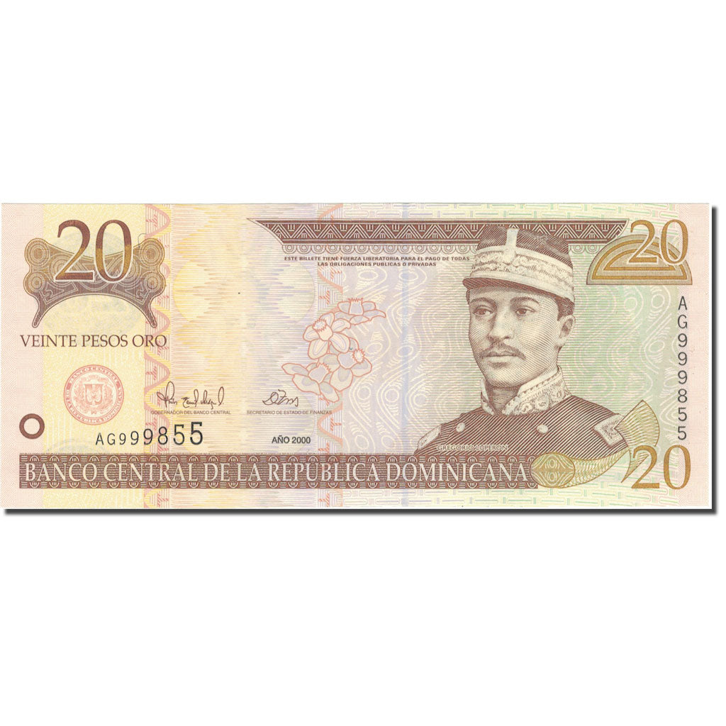 Banknote, Dominican Republic, 20 Pesos Oro, 2000, 2000, KM:166a, UNC(63)