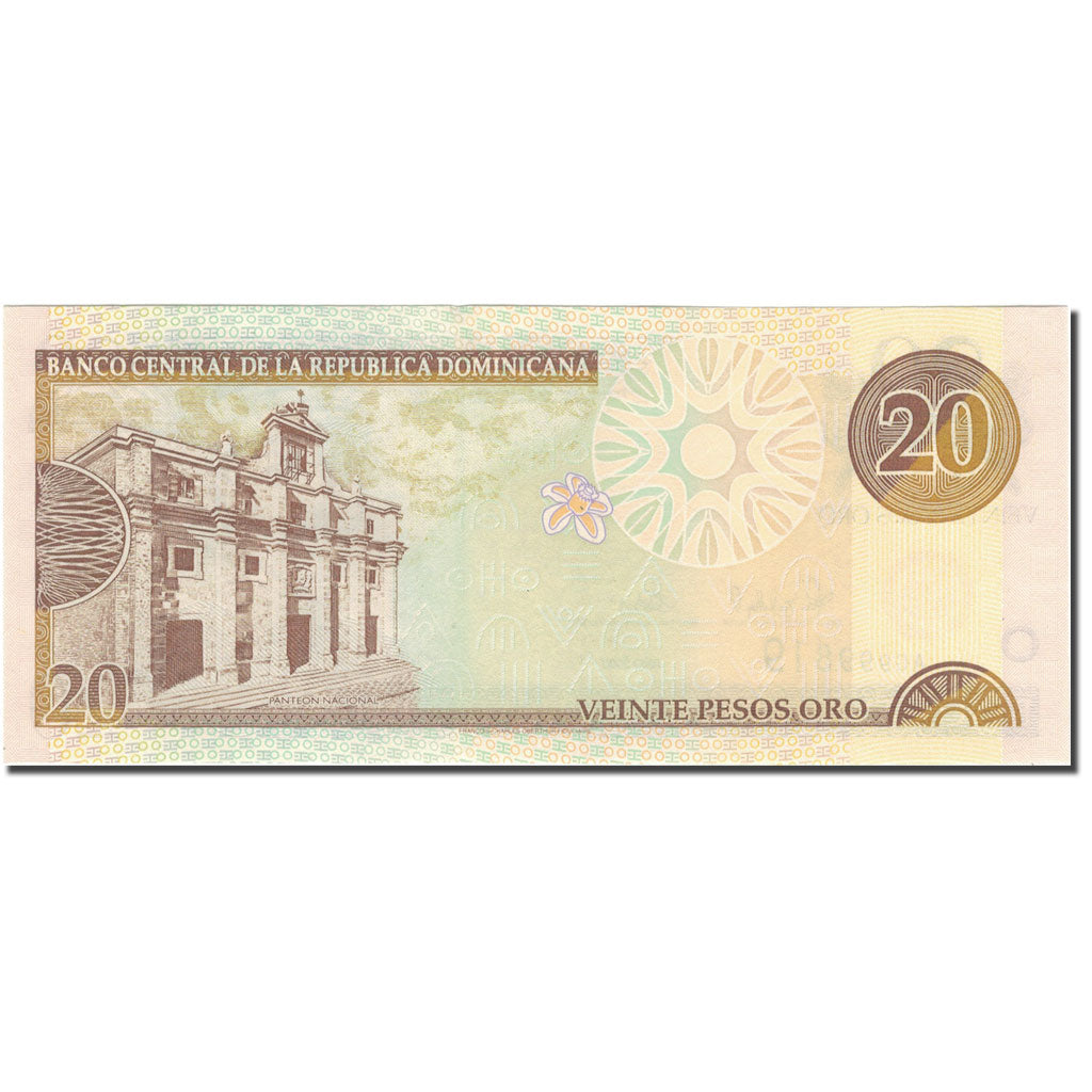 Banknote, Dominican Republic, 20 Pesos Oro, 2000, 2000, KM:166a, UNC(63)