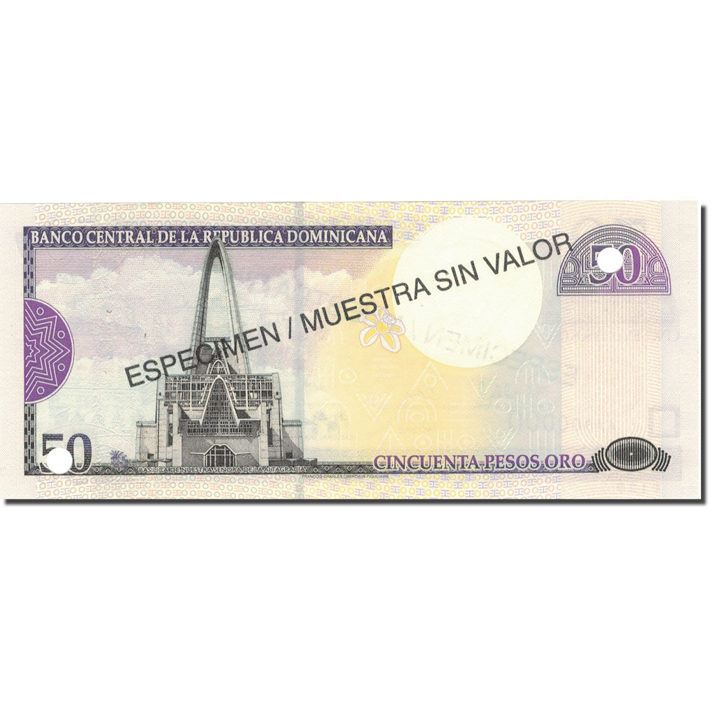 Banknote, Dominican Republic, 50 Pesos Oro, 2000, 2000, Specimen, KM:161s