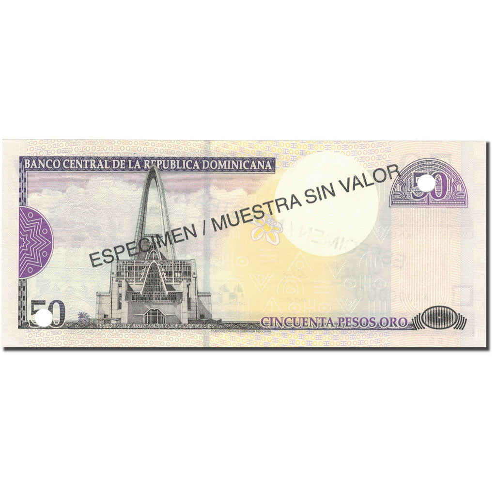 Banknote, Dominican Republic, 50 Pesos Oro, 2000, 2000, Specimen, KM:161s