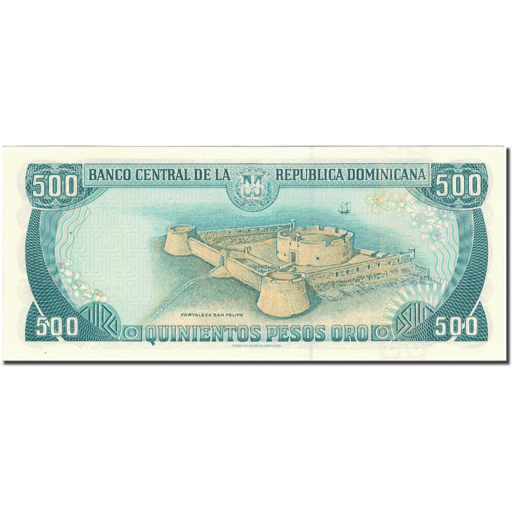 Billete, 500 Pesos Oro, 1998, República Dominicana, 1998, KM:157c, SC+