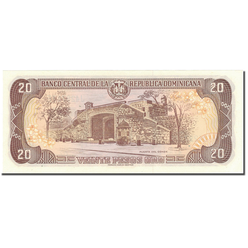 Banknote, Dominican Republic, 20 Pesos Oro, 1998, 1998, KM:154b, UNC(64)