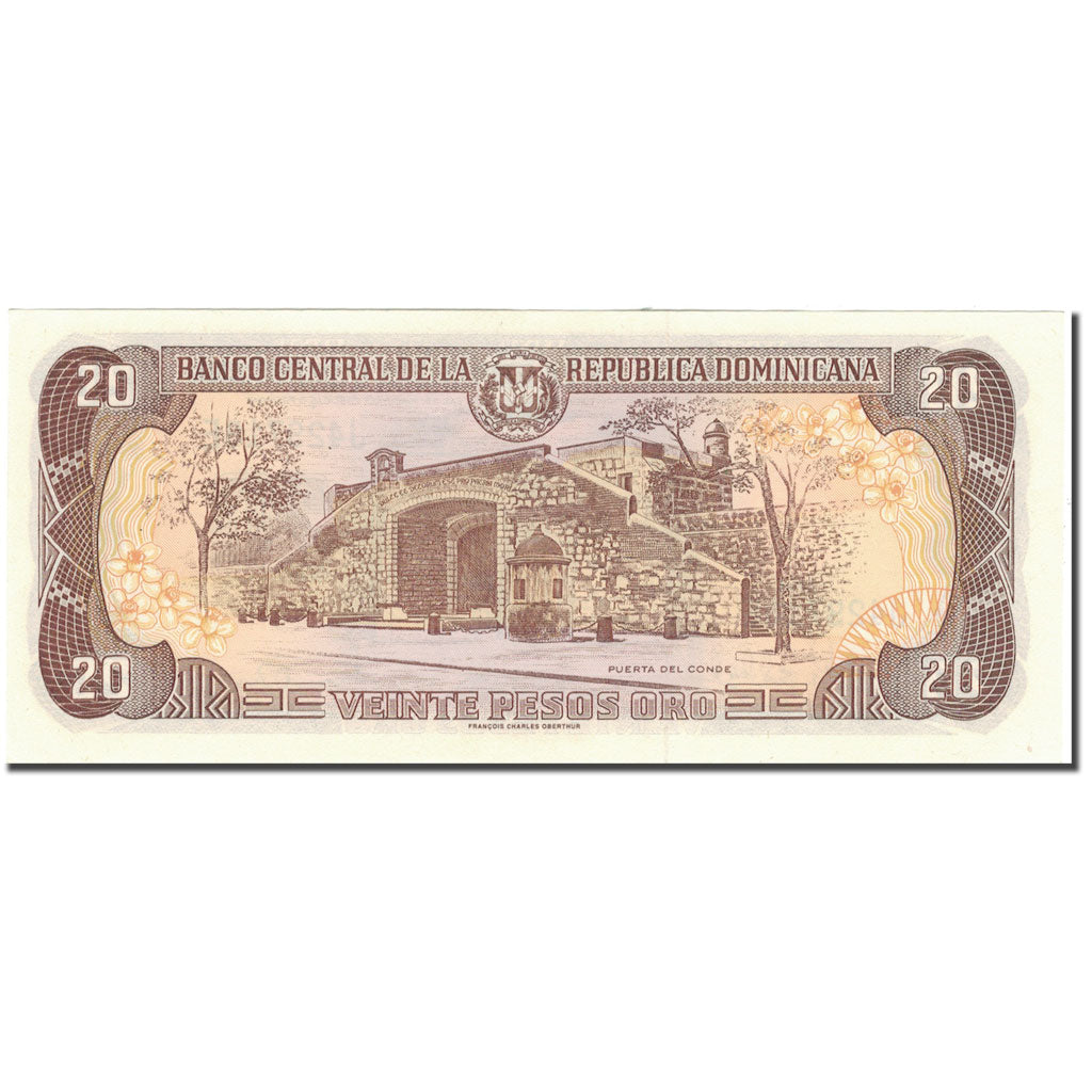 Banknote, Dominican Republic, 20 Pesos Oro, 1998, 1998, Specimen, KM:154s2