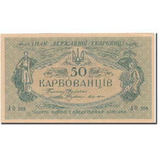 Nota, Ucrânia, 50 Karbovantsiv, 1918, 1918, KM:6b, UNC(65-70)