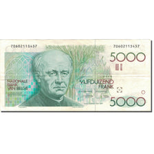 Banknote, Belgium, 5000 Francs, UNDATED (1982-1992), KM:145a, EF(40-45)