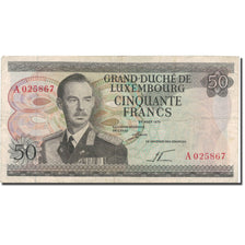 Geldschein, Luxemburg, 50 Francs, 1972, 1972-08-25, KM:55b, S+