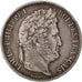 Moneda, Francia, Louis-Philippe, 5 Francs, 1837, Lille, MBC, Plata, KM:749.13