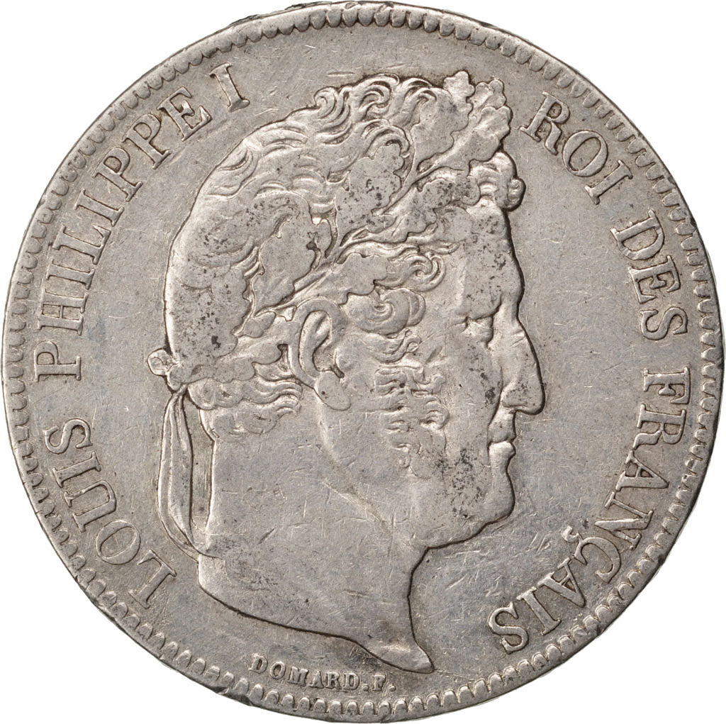 Coin, France, Louis-Philippe, 5 Francs, 1838, Paris, EF(40-45), Silver