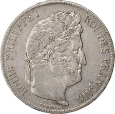 Coin, France, Louis-Philippe, 5 Francs, 1838, Paris, EF(40-45), Silver