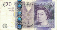 Banknote, Great Britain, 20 Pounds, 2004, 2004, KM:390b, VF(30-35)