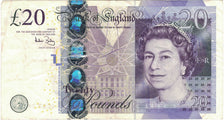 Banconote, Gran Bretagna, 20 Pounds, 2004, 2004, KM:390b, MB+