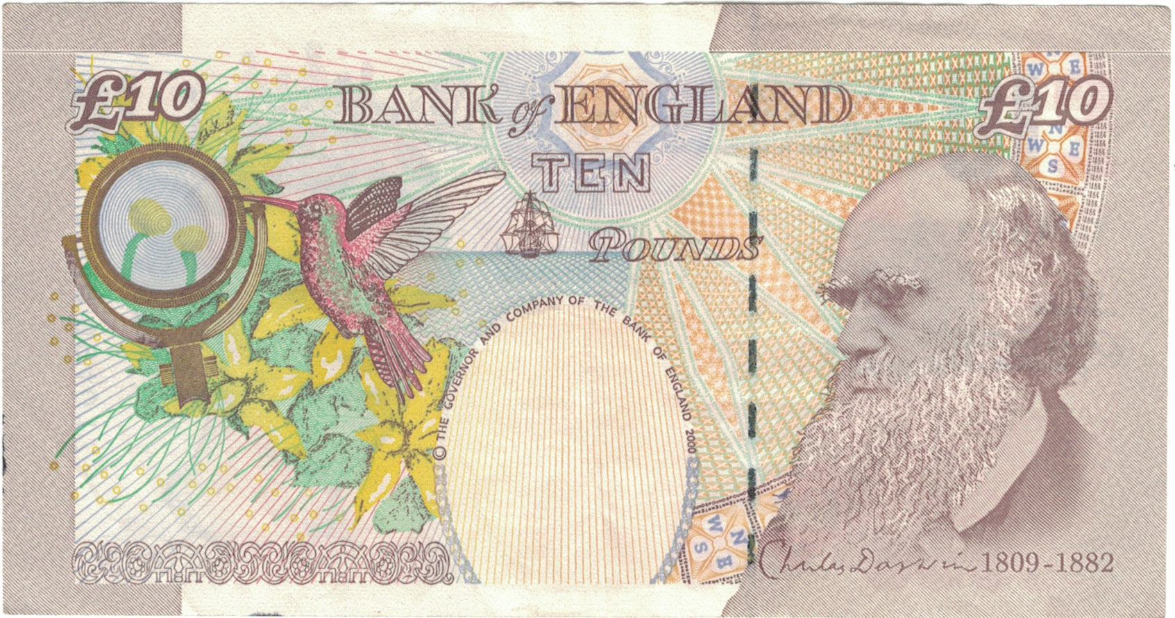 Banknote, Great Britain, 10 Pounds, 2004, 2004, KM:389c, EF(40-45)