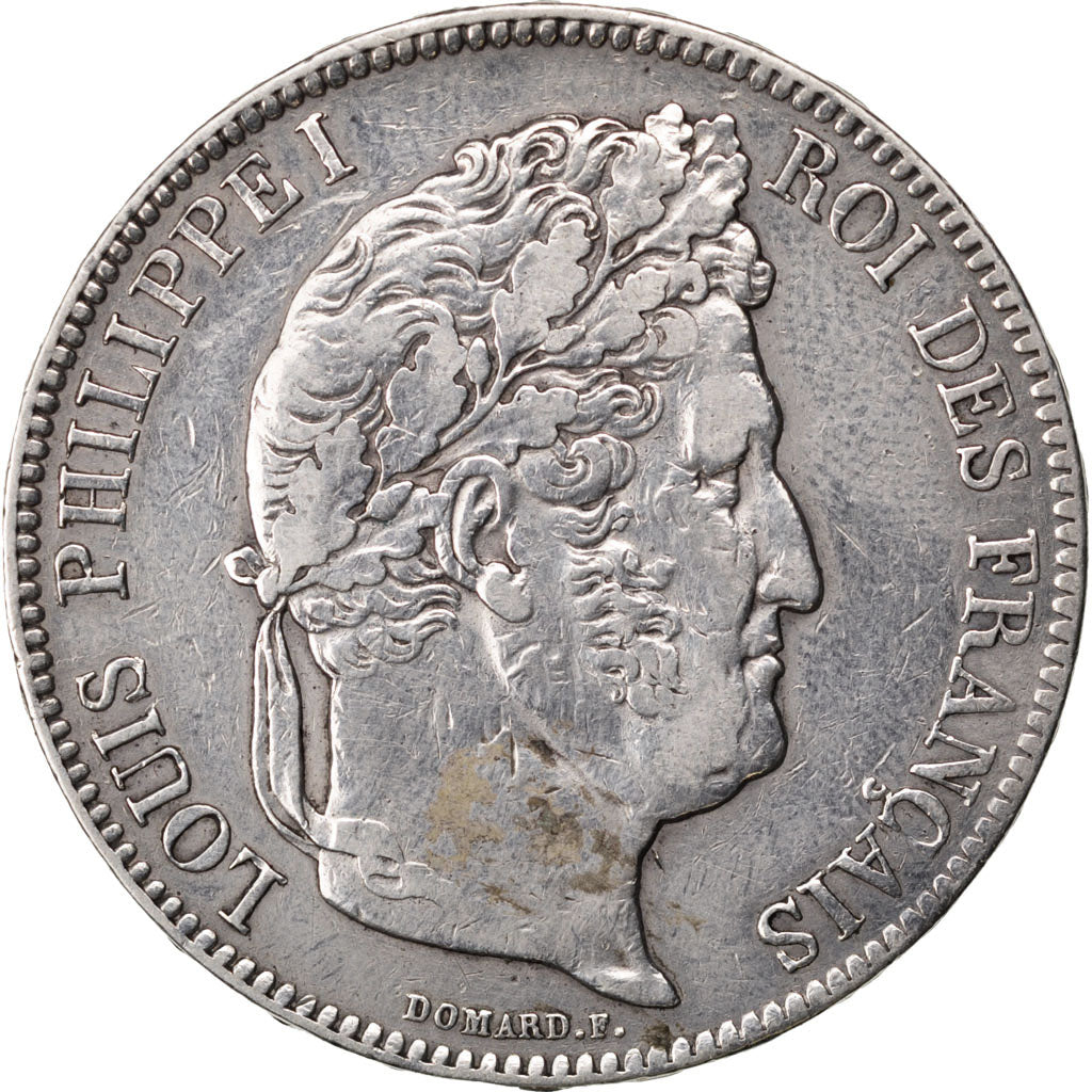 Monnaie, France, Louis-Philippe, 5 Francs, 1838, Rouen, TTB, Argent, KM:749.2