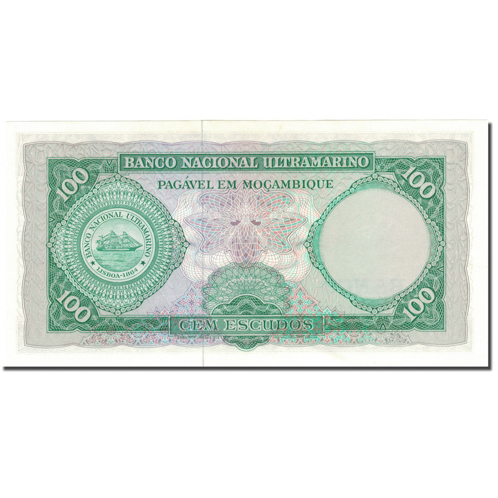 Biljet, Mozambique, 100 Escudos, 1961, 1961-03-27, KM:109a, NIEUW