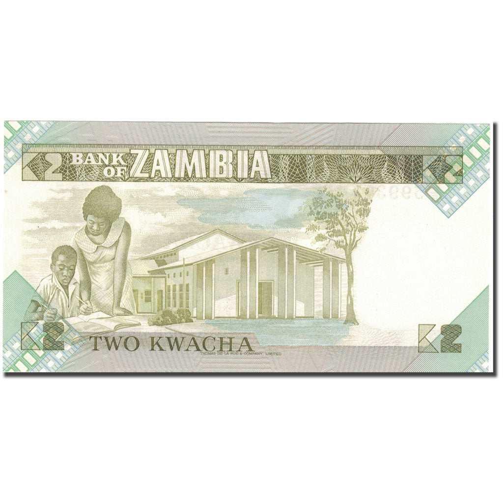 Nota, Zâmbia, 2 Kwacha, Undated (1968), KM:6a, UNC(65-70)
