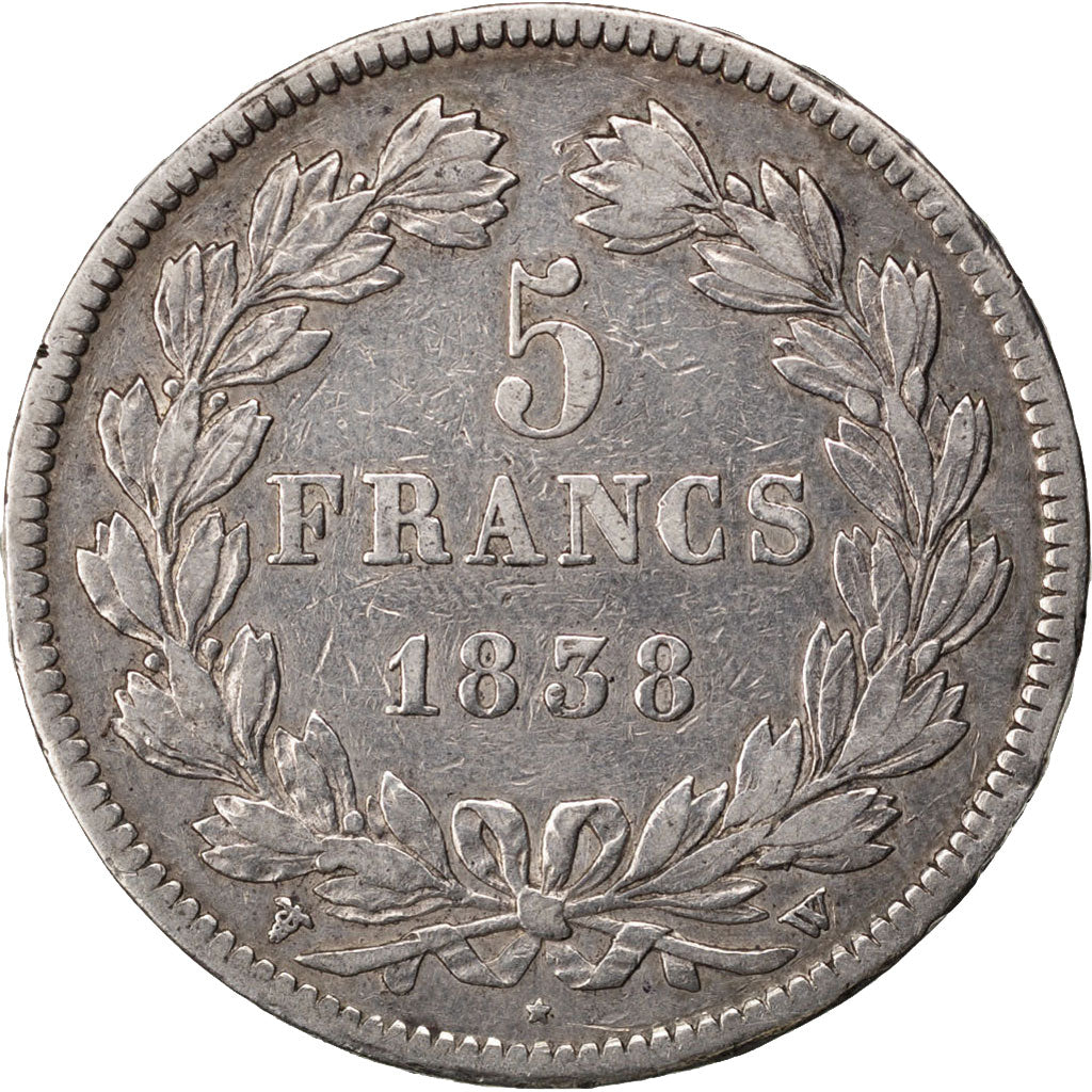 Münze, Frankreich, Louis-Philippe, 5 Francs, 1838, Lille, SS, Silber