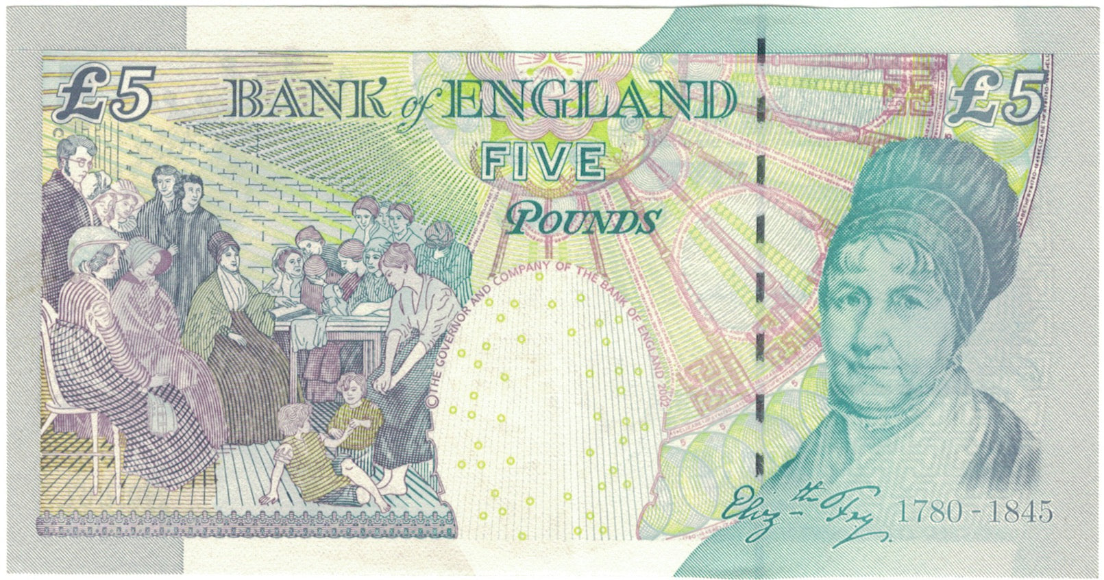 Banknote, Great Britain, 5 Pounds, 2004, 2004, KM:391c, AU(50-53)