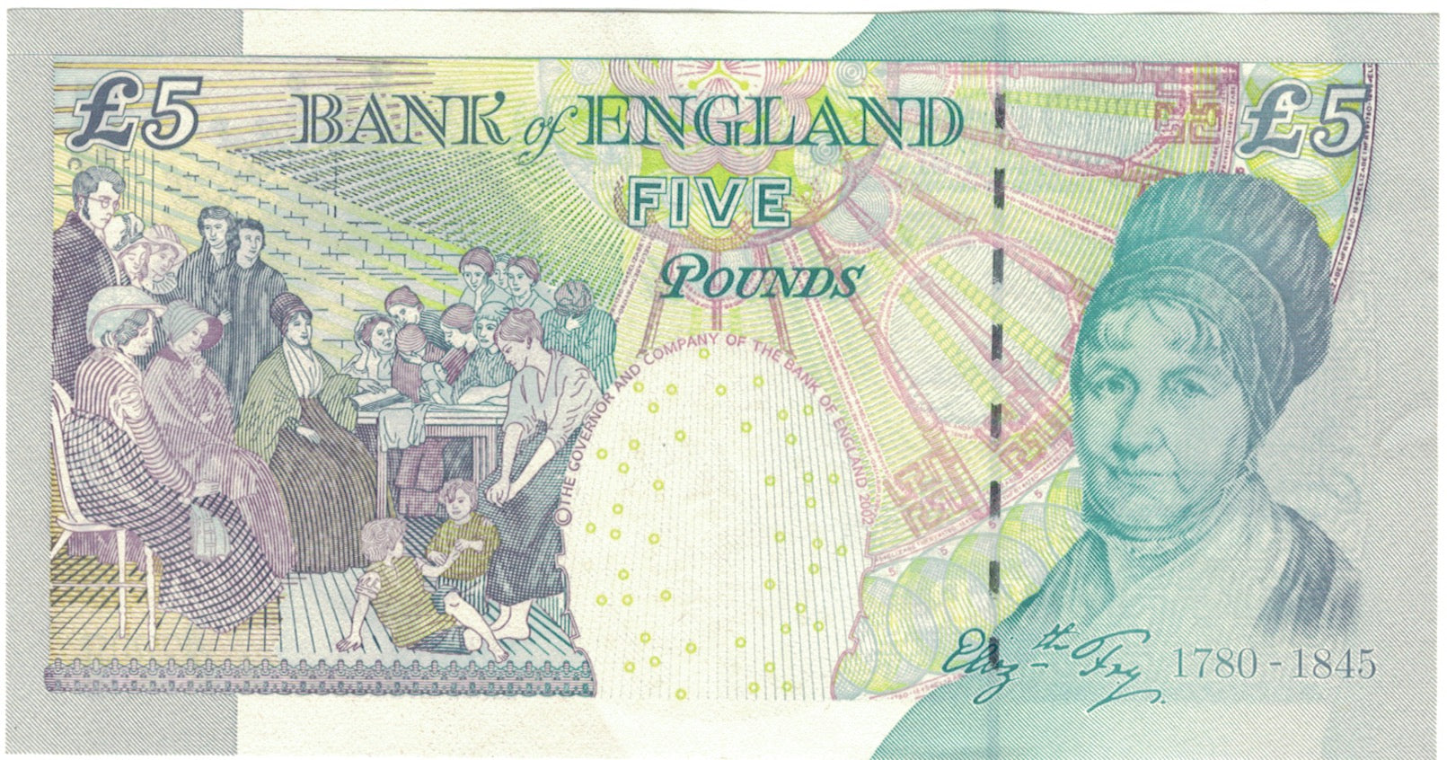 Banknote, Great Britain, 5 Pounds, 2004, 2004, KM:391c, AU(50-53)