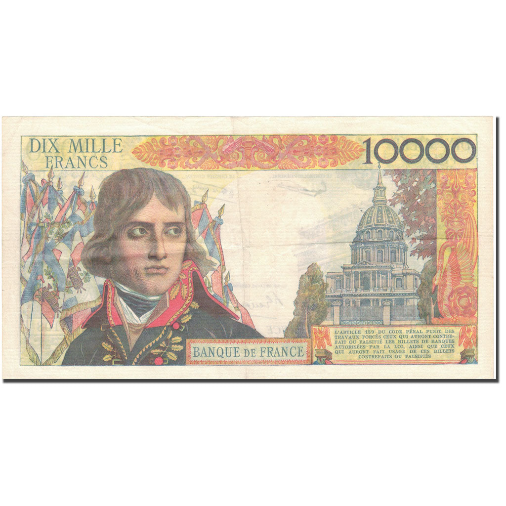França, 10,000 Francs, Bonaparte, 1958, J. Belin, G. Gouin d'Ambrieres and P.