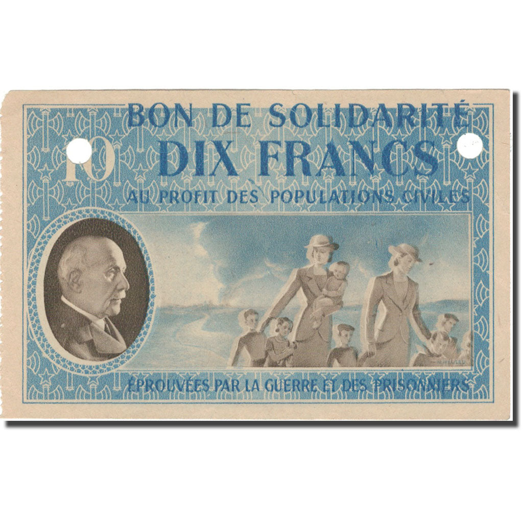 Frankreich, Bon de Solidarité, 10 Francs, 1941, VZ